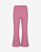 Dusty Pink Charlotte Knit Pants for girls, cozy midweight knit fabric, relaxed fit, perfect for active play.