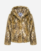 Leopard Cleo Faux Fur Coat with plush texture and open-front design for warmth and comfort from Appaman.