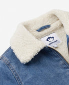 Cambridge Wash Coco Sherpa Jacket with plush sherpa collar and Appaman label, perfect for winter warmth.