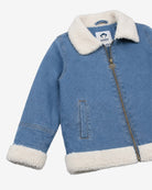 Cambridge Wash Coco Sherpa Jacket featuring a cozy sherpa collar and full-zip front for warmth and style.
