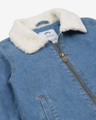 Cambridge Wash Coco Sherpa Jacket featuring a cozy sherpa collar and a full-zip front design.