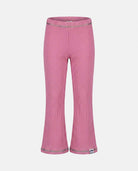 Dusty Pink Knit Set soft knit pants with a flared design, perfect for effortless style and play