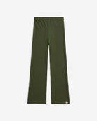 Olive Flare Leggings in a soft, stretchy fabric, perfect for style and comfort in a rich olive color.