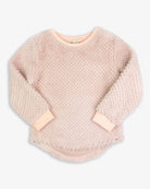 Vintage Pink Laurel Top with cozy faux fur and diamond quilted pattern, perfect for chilly fall nights.