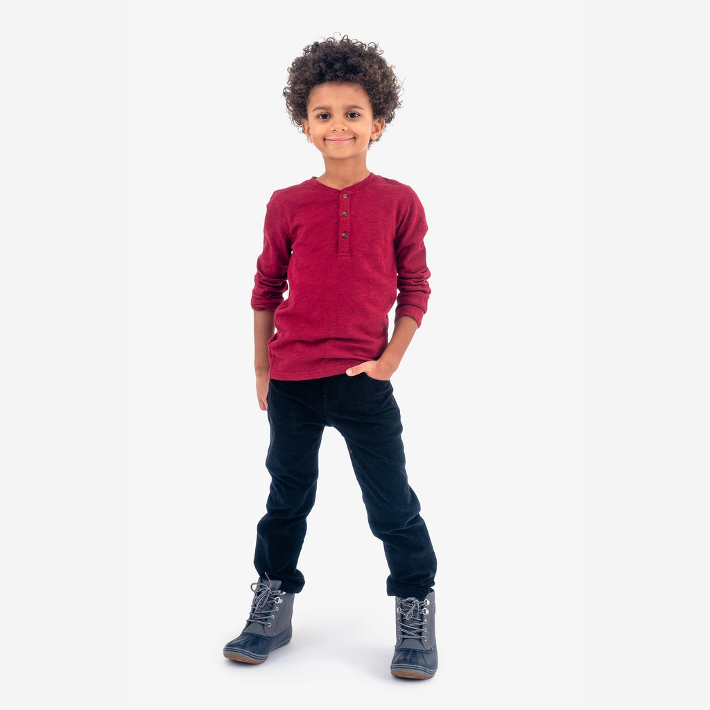 Appaman Best Quality Kids Clothing Allday Henley | Chili Pepper