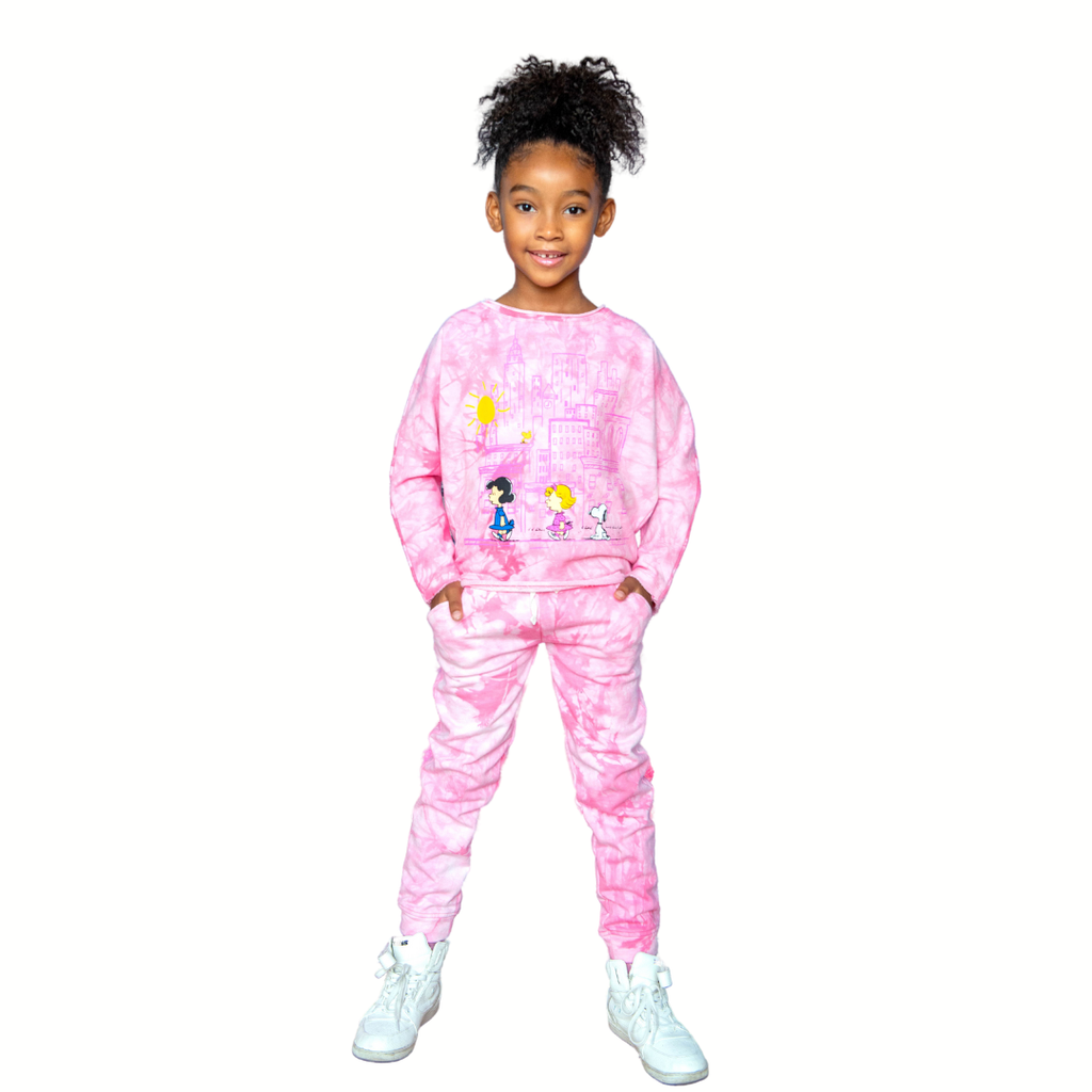 Appaman Best Quality Kids Clothing Bottoms Stanton Joggers | Light Pink Tie Dye