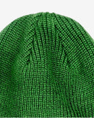 Cozy top view of a Hunter Green Haze Hat—stylish, slouchy, and perfect for kids' winter adventures.