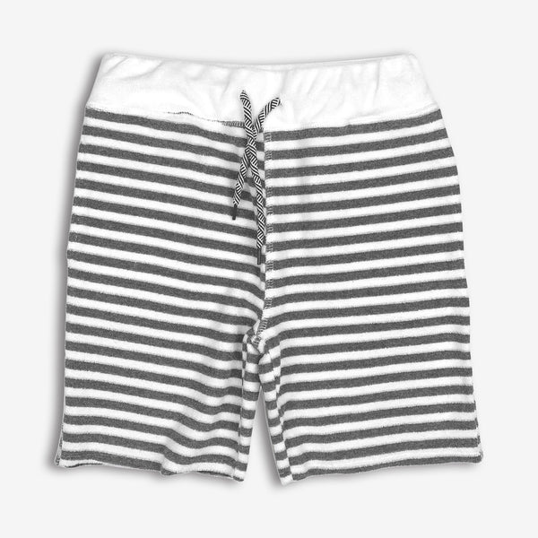 Appaman Best Quality Kids Clothing Boys Bottoms Camp Shorts | Grey Stripe