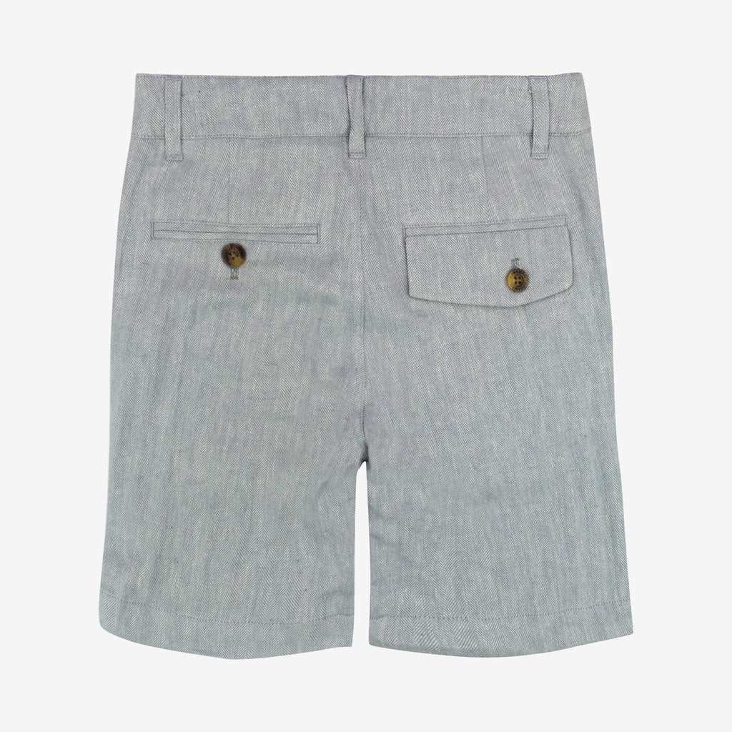 Appaman Best Quality Kids Clothing boys bottoms Trouser Shorts | Grey Herringbone