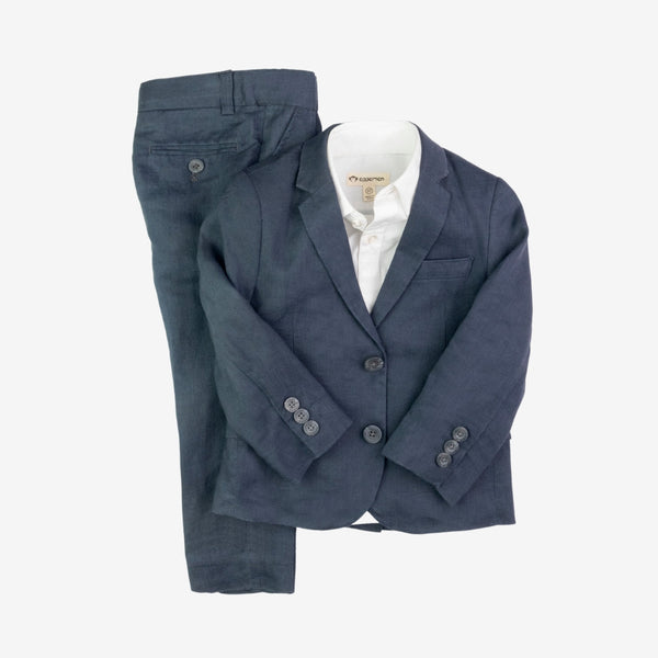 Appaman Best Quality Kids Clothing Boys Fine Tailoring Linen Mod Suit | Carbon