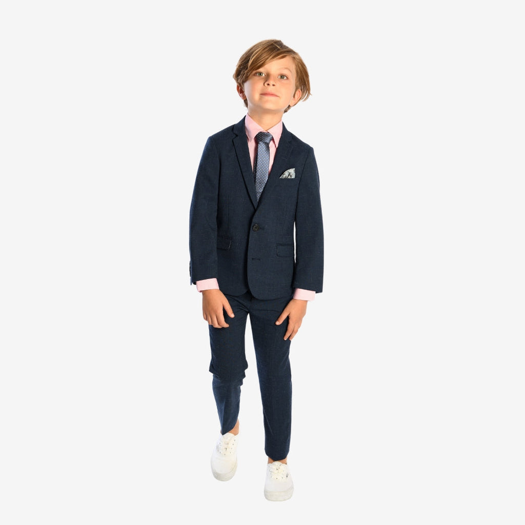 Appaman Best Quality Kids Clothing Boys Fine Tailoring Mod Suit | Blue Nights