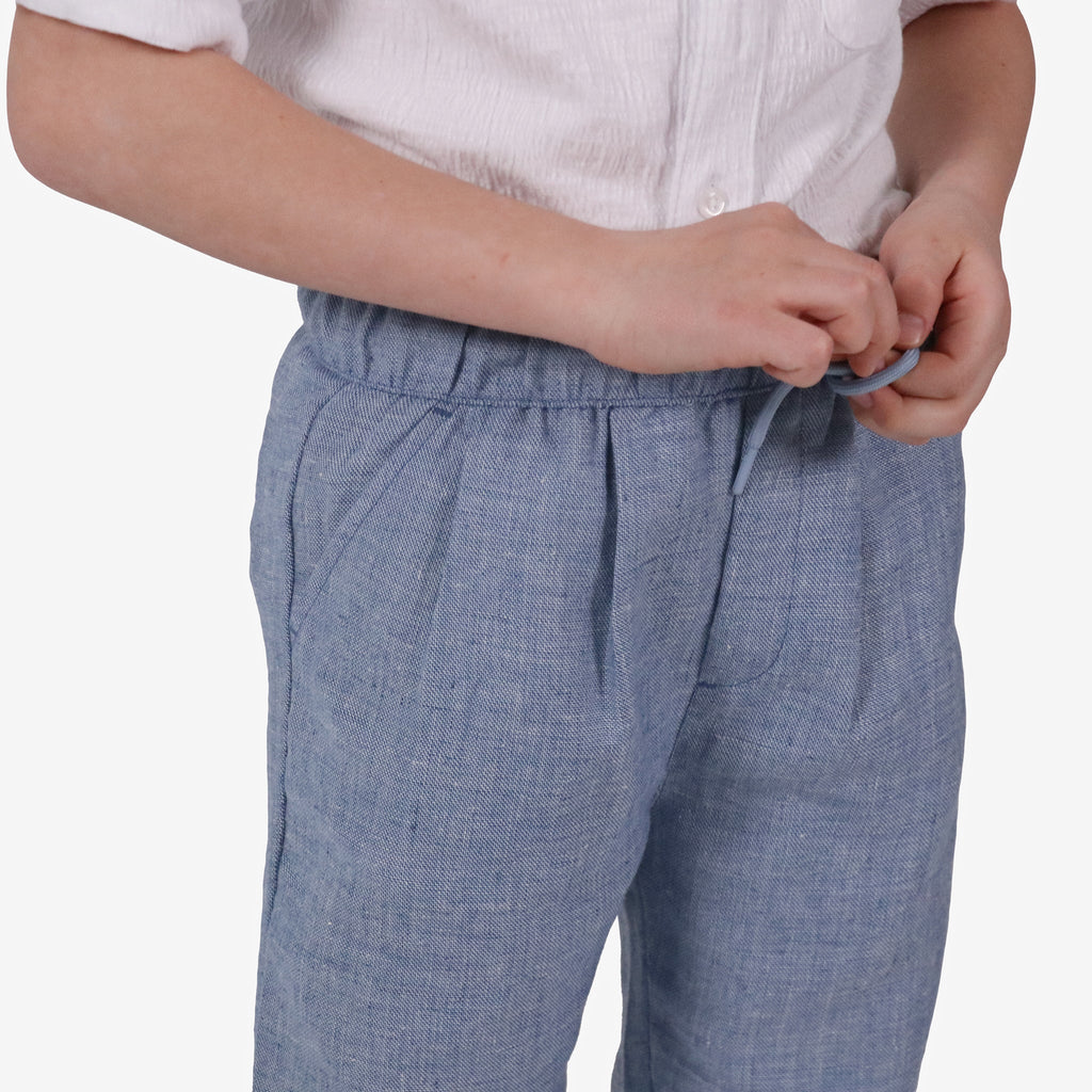 Appaman Best Quality Kids Clothing Boys Fine Tailoring Resort Pants | Blue Chambray