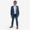 Appaman Best Quality Kids Clothing Boys Fine Tailoring Stretchy Suit Pant | Navy Glen Plaid