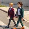 Appaman Best Quality Kids Clothing boys fine tailoring Suit Pants | Forest Velvet