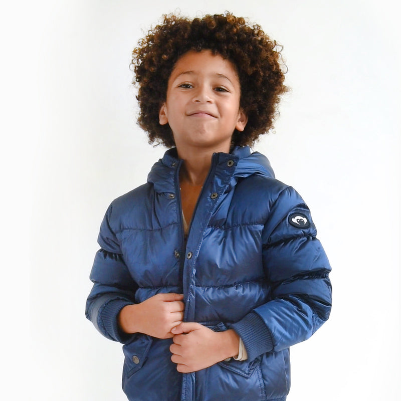 Appaman Best Quality Kids Clothing boys outerwear Puffy Coat | Navy Blue