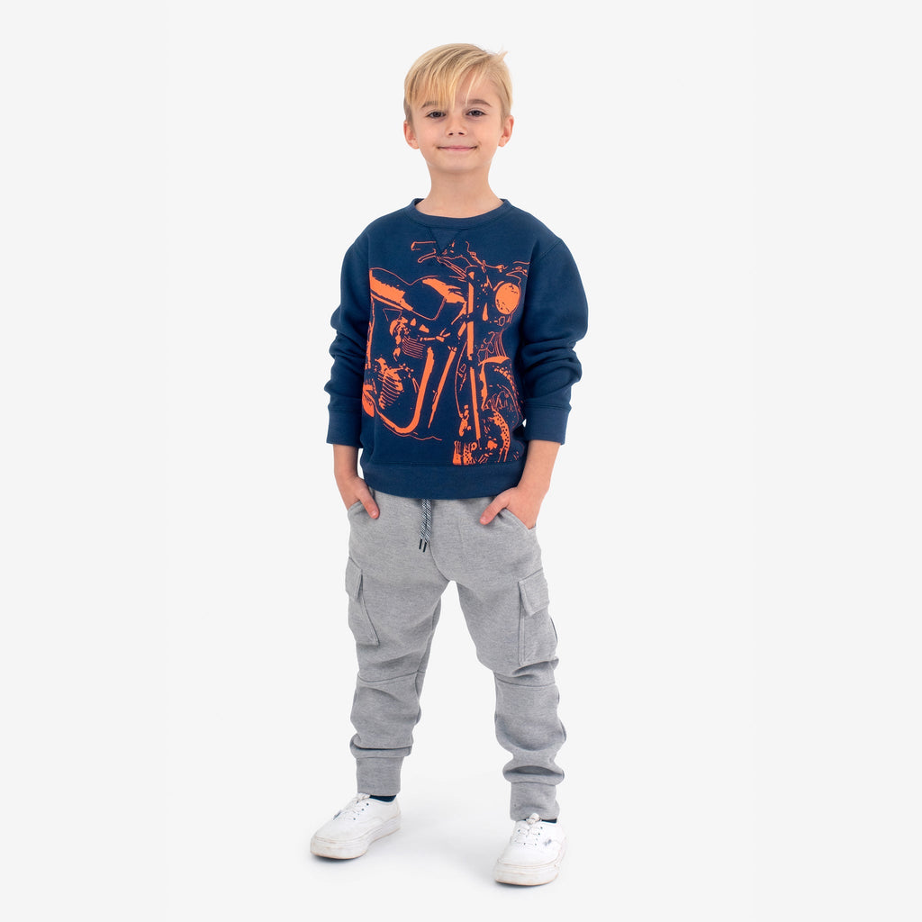 Appaman Best Quality Kids Clothing Boys Sweater/Hoodie Revel Crewneck | Retro Racer