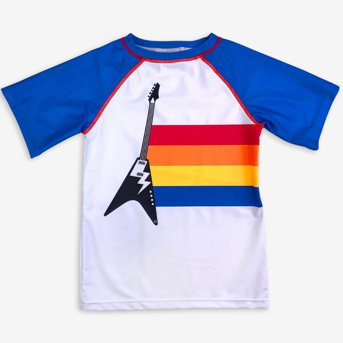 Boys Rash Guard – Royal Blue Guitar Style | Appaman Kids
