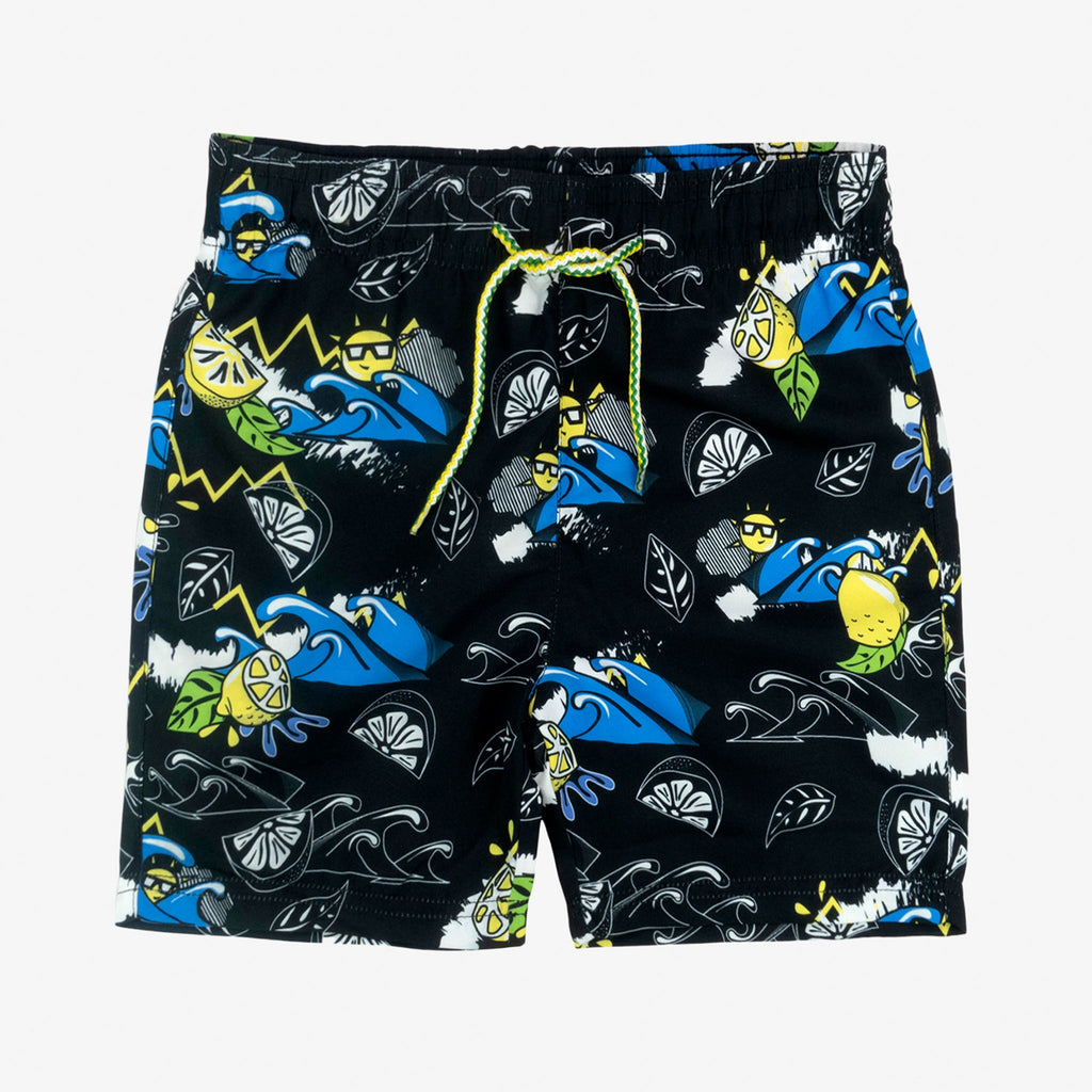 Appaman Best Quality Kids Clothing Boys Swim Mid Length Swim Trunks | Lemon Chill