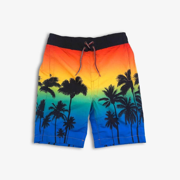 ★AAKAM★ SUMMER CLUB Beach Shorts Shop Boys' Swim Trunks | Ombre Palms Trendy Clothes | APPAMAN
