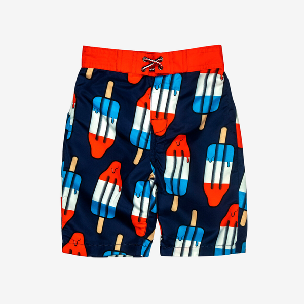 Appaman Best Quality Kids Clothing Boys Swim Swim Trunks | Red, White & Blue