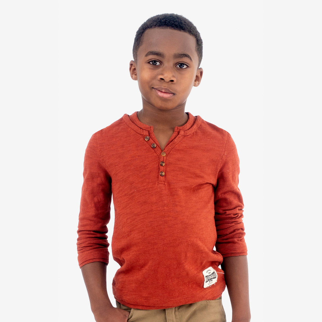 Appaman Best Quality Kids Clothing Boys Tops Camden Long Sleeve | Arabian Spice