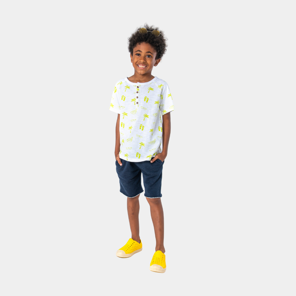 Appaman Best Quality Kids Clothing boys tops Clubhouse Henley | Beach Vibes
