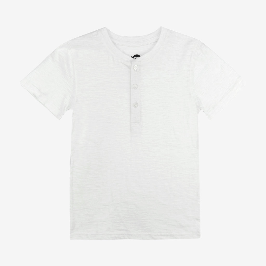 Appaman Best Quality Kids Clothing boys tops Day Party Henley | White