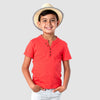 Appaman Best Quality Kids Clothing boys tops Hilltop Henley | Burnt Sienna