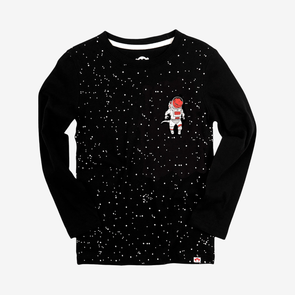 Appaman Best Quality Kids Clothing Boys Tops Out of this World Graphic Long Sleeve Tee | Black