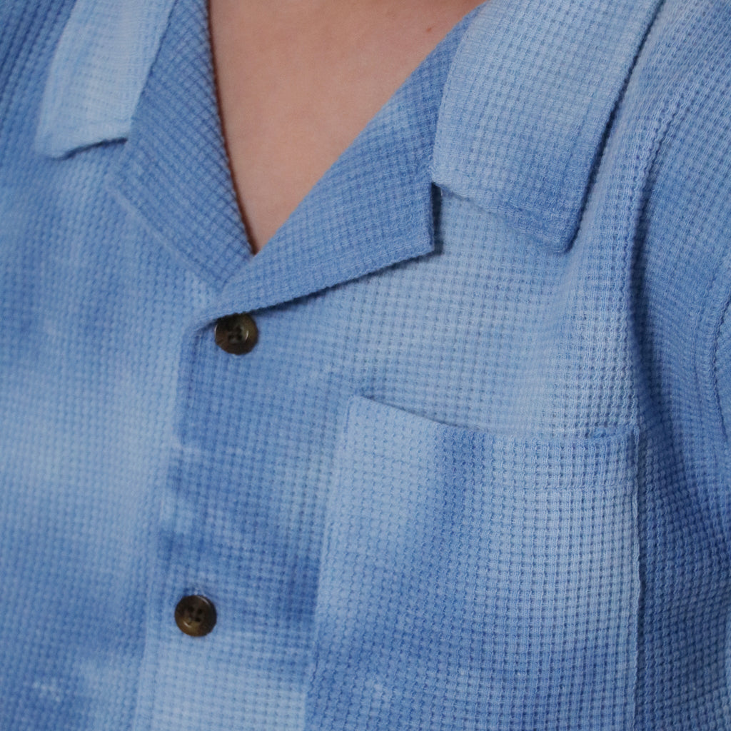 Appaman Best Quality Kids Clothing Boys Tops Resort Shirt | Blue Tie Dye