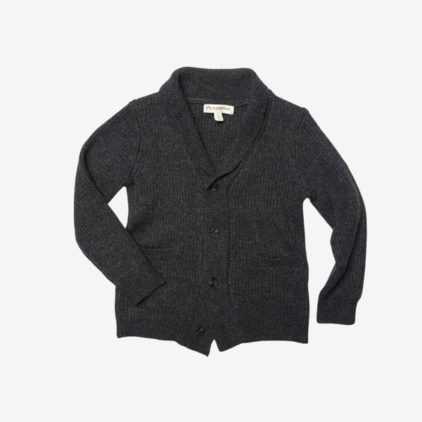 Appaman Best Quality Kids Clothing Boys Tops Shelby Cardigan | Charcoal Heather