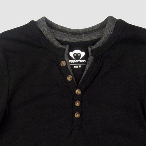 Appaman Best Quality Kids Clothing Camden Long Sleeve | Black