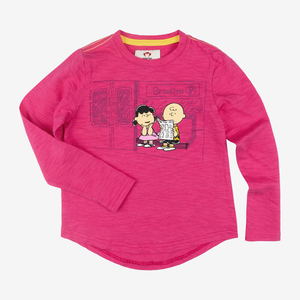 Appaman Best Quality Kids Clothing Collaboration Peanuts Graphic Tee | Bright Pink