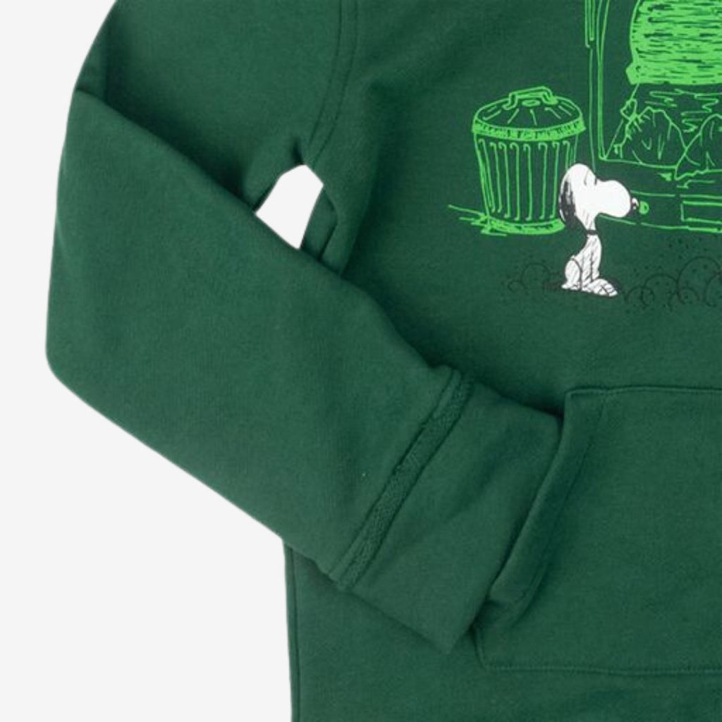 Appaman Best Quality Kids Clothing Collaboration Peanuts Hoodie | Verdant Green