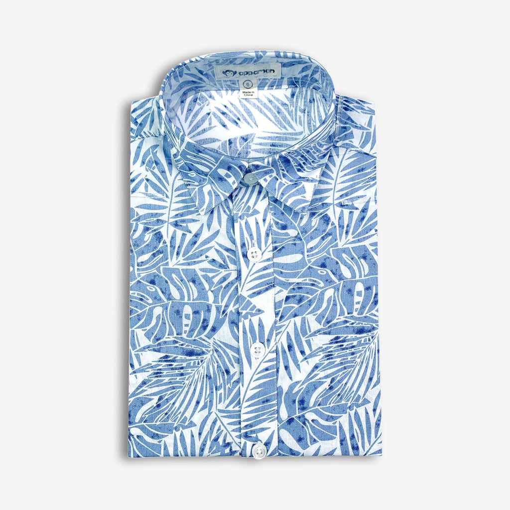 Appaman Best Quality Kids Clothing Day Party Shirt | Blue Palms