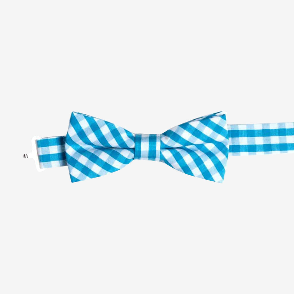 Appaman Best Quality Kids Clothing Fine Tailoring Accessories Bow Tie | Teal Gingham