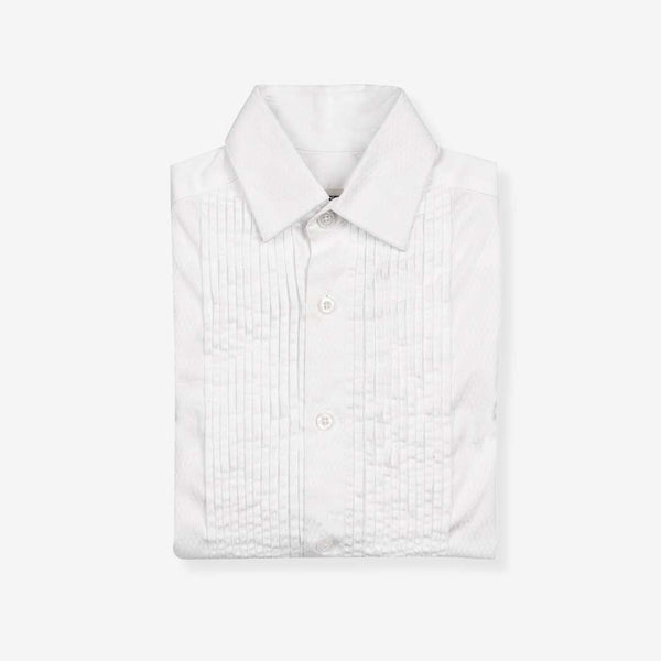 Appaman Best Quality Kids Clothing Fine Tailoring Permanent Tuxedo Shirt | White