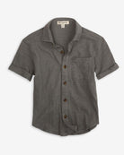 Stylish sage beach shirt for kids—lightweight, breezy, and ready for sunny adventures!