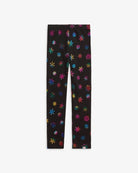 Vibrant Rainbow Snowflakes Leggings for kids, blending fun style with cozy comfort for active adventures this winter!