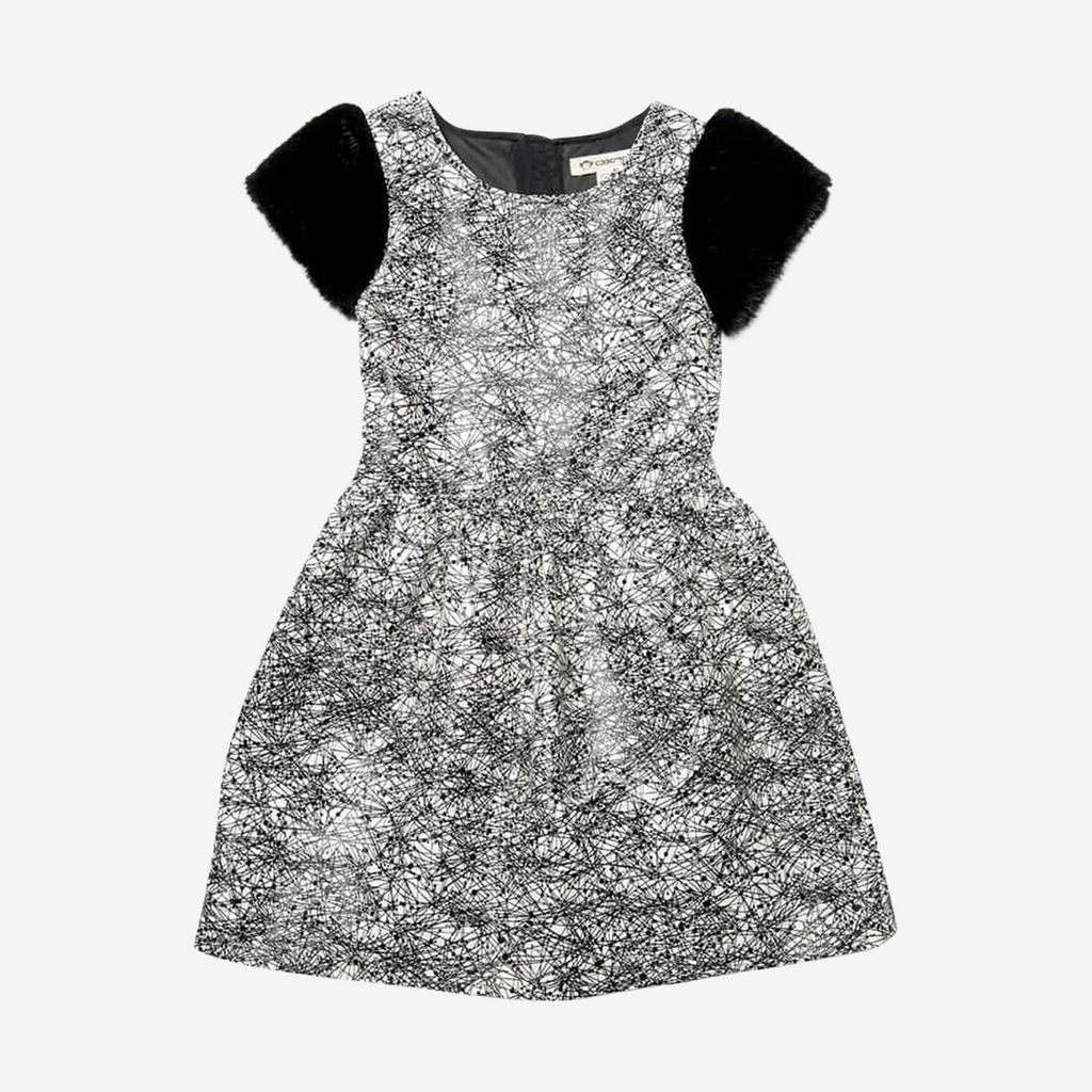 Appaman Best Quality Kids Clothing Girls Dresses Fleur Dress | Black Geo