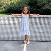 Appaman Best Quality Kids Clothing Girls Dresses Madison Dress | Blue Palms