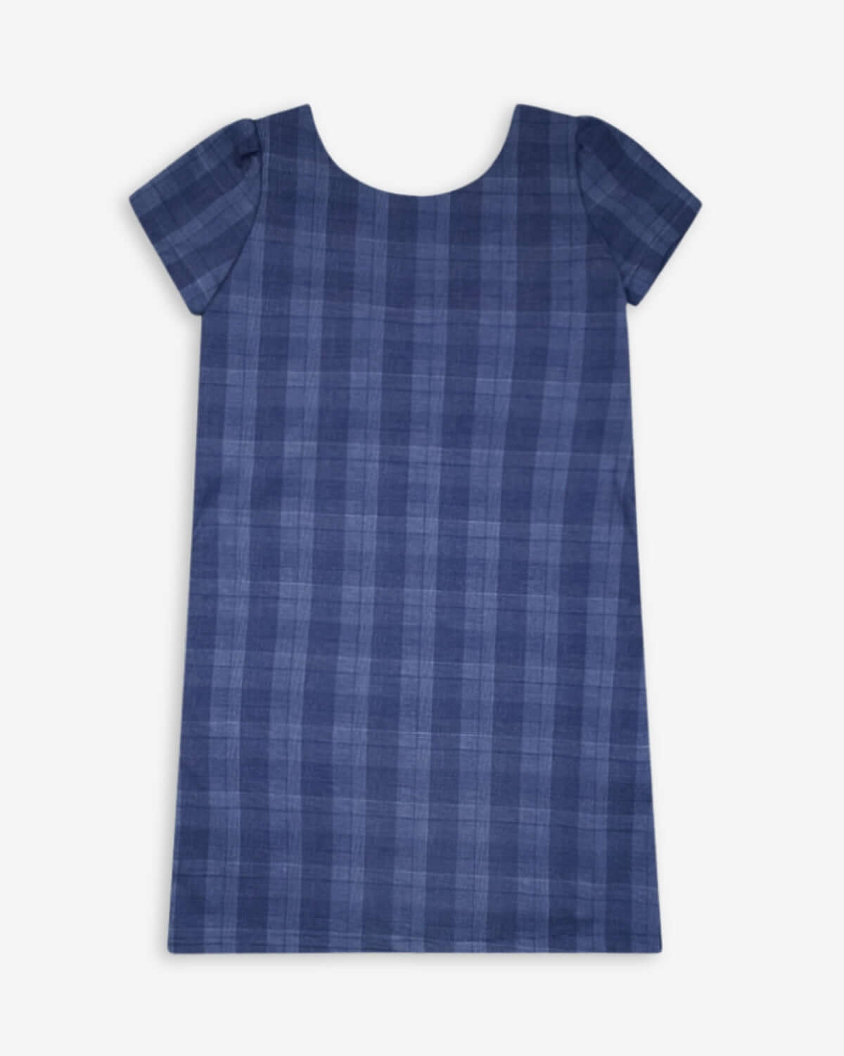 Indigo Glen Plaid Lulu Bow Dress Indigo Glen Plaid / 8 Indigo Glen Plaid Lulu Bow Dress Indigo Glen Plaid / 8