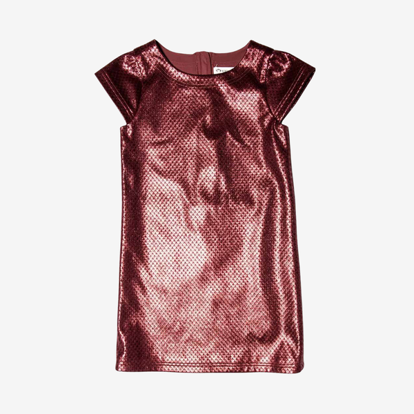 Appaman Best Quality Kids Clothing Girls Dresses Shimmer Redondo Dress | Garnet