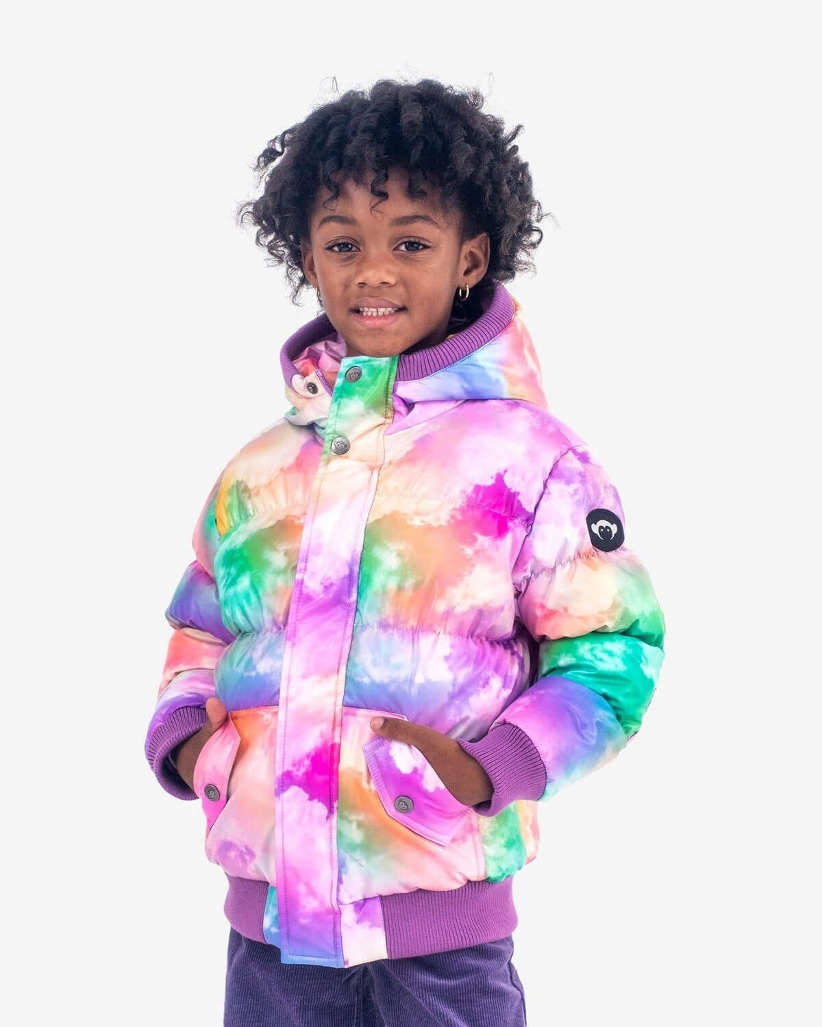 Watercolor Puffy Coat Watercolor 2T - Main Image