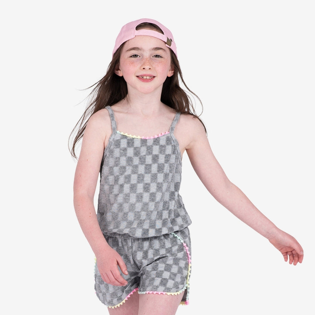 Appaman Best Quality Kids Clothing Girls Romper Novia Romper | Grey