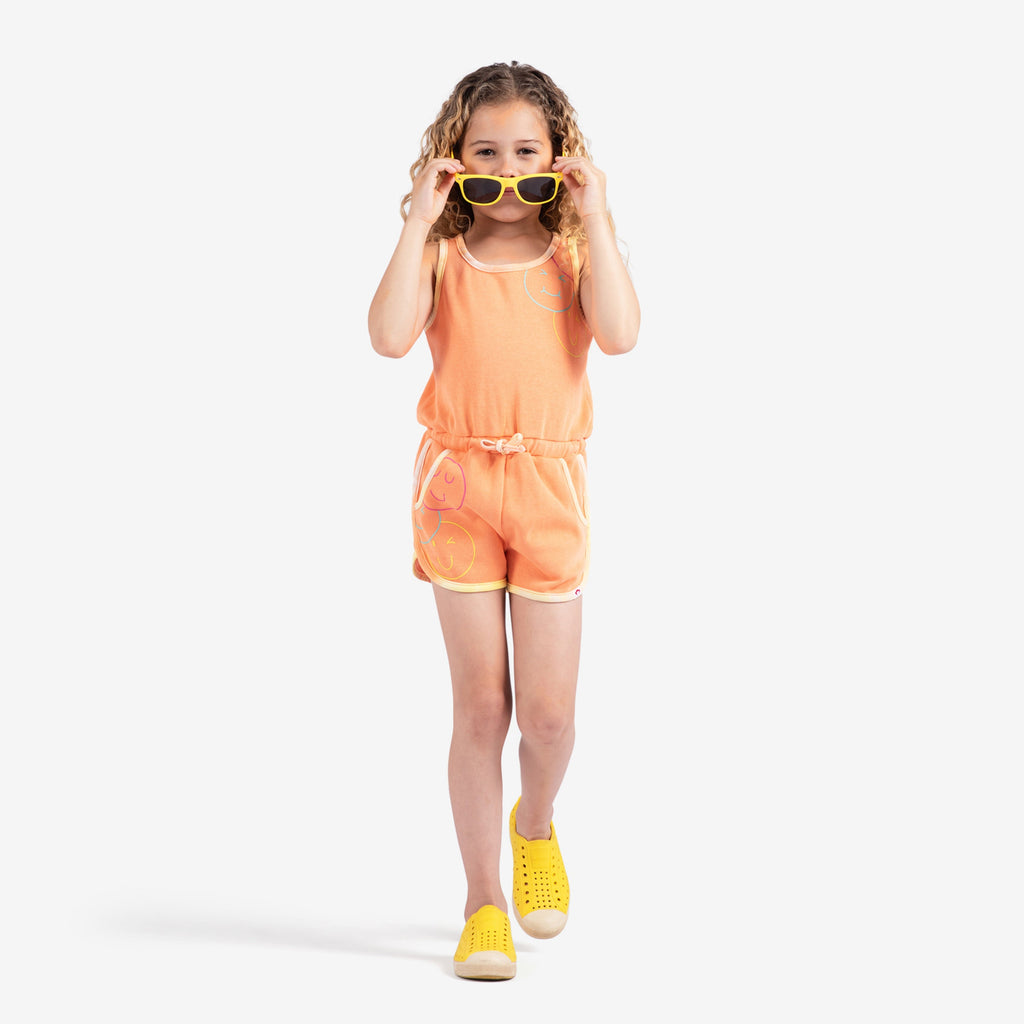 Appaman Best Quality Kids Clothing Girls Romper Olivia Romper | Apricot