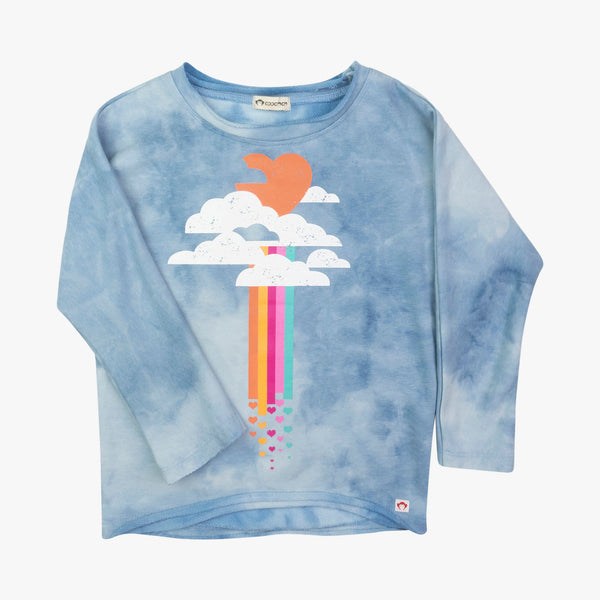 Appaman Best Quality Kids Clothing Girls Sweater/Hoodie Slouchy Sweatshirt | It's Raining Love
