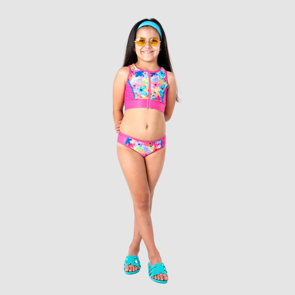 Appaman Best Quality Kids Clothing Girls Swim Sophie Bikini Set | Floral Multi