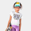 Appaman Best Quality Kids Clothing girls tops Callaway Tee | Grey Marble