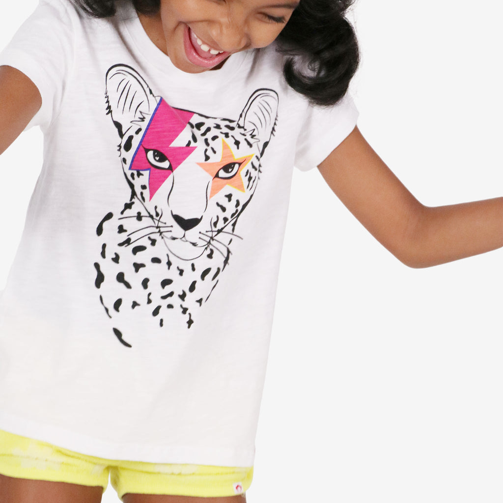 Appaman Best Quality Kids Clothing Girls Tops Circle Tee | Cheetah
